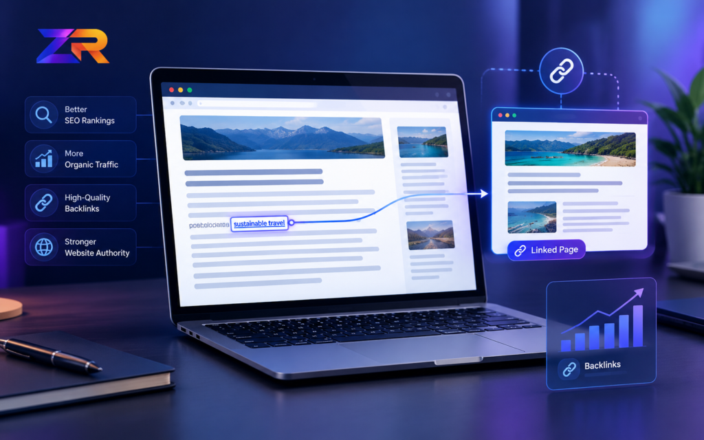 How link insertion works in an existing article