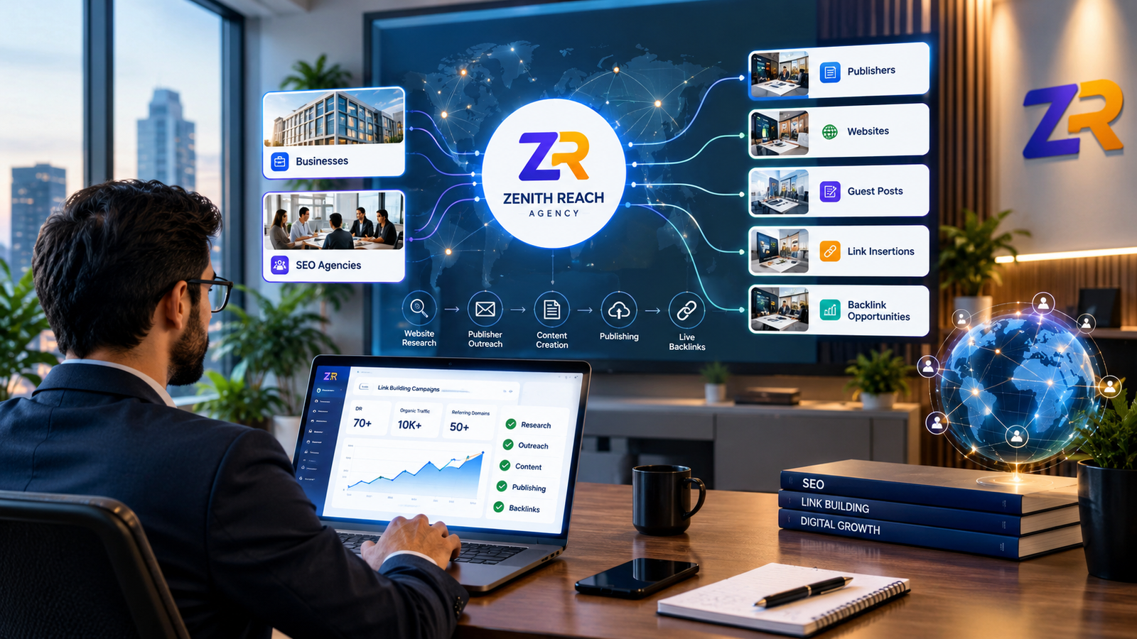 Zenith Reach Agency centralized link-building partner for businesses and SEO agencies